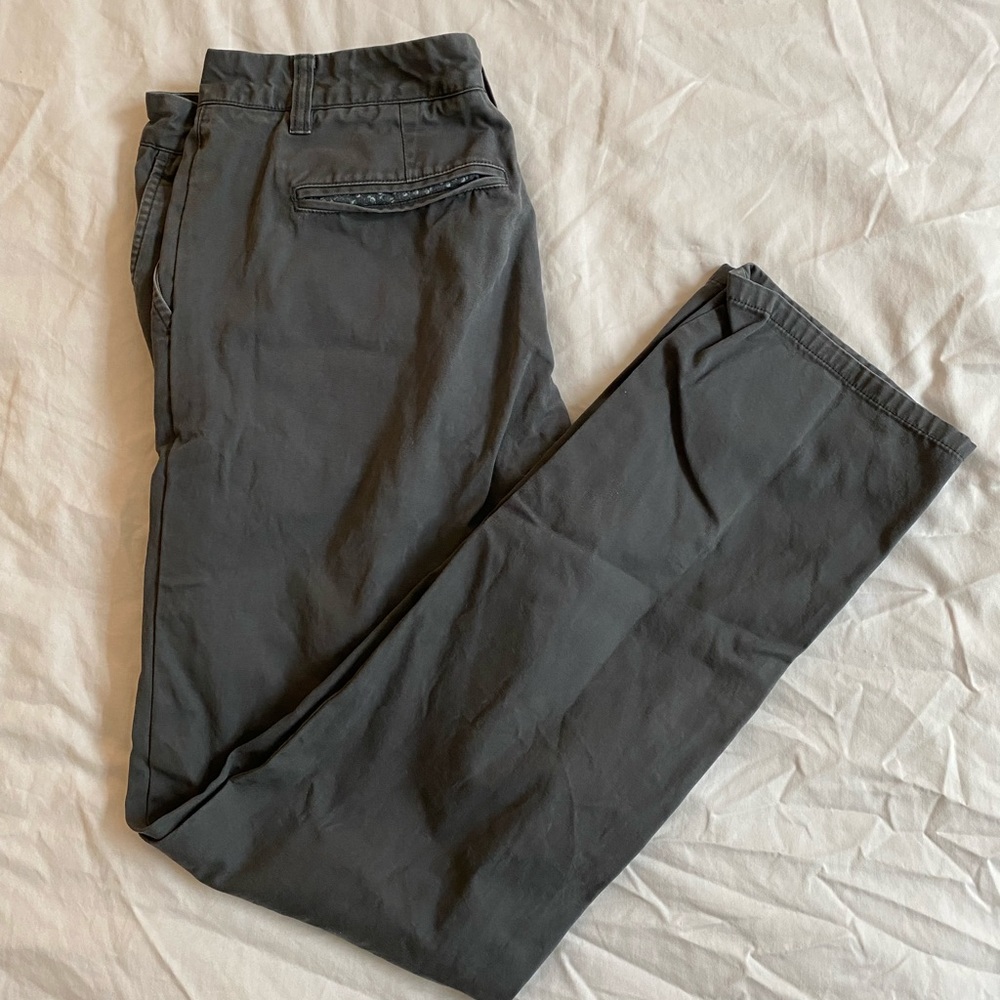Bonobos dark gray slim fit chino pants